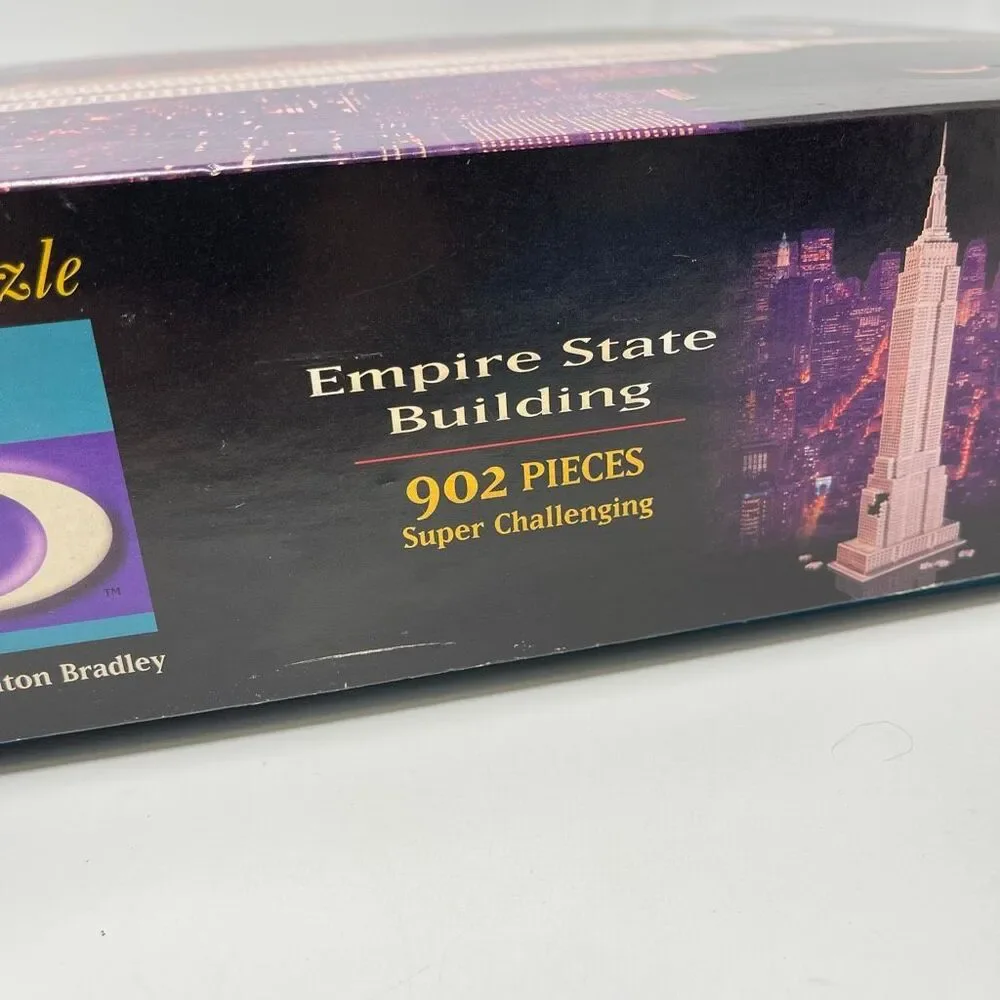 Puzz 3d Empire State Building NYC 902 Puzzle Wrebbit Milton Bradley 3 Foot